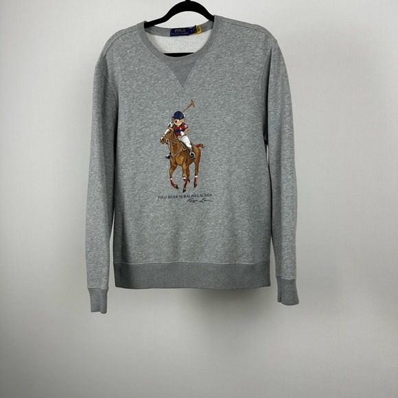 VINTAGE POLO RALPH LAUREN POLO BEAR CREWNECK SIZE MEDIUM - Picture 3 of 16